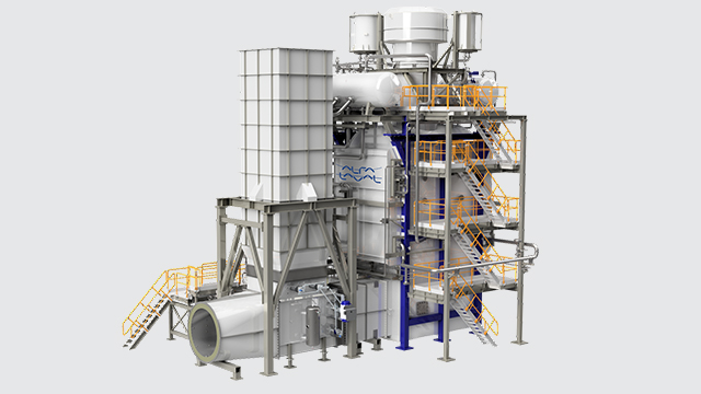 Exhaust gas steam boiler